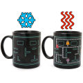 Ceramic magic mug,magic thermo mug,heat sensitive ceramic mug.